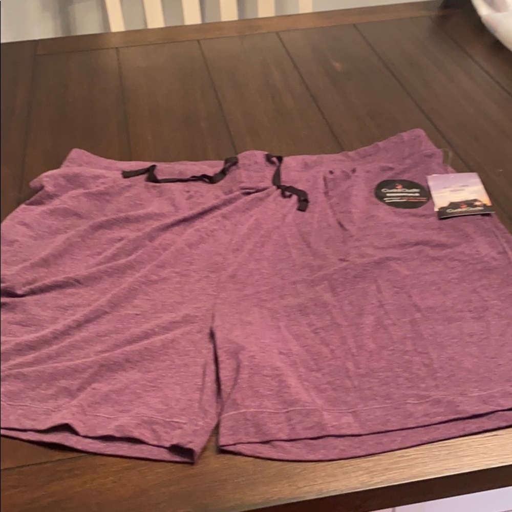 Purple comfy shorts, with tags!